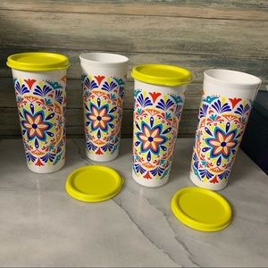 Tupperware Costa Del Sol Tumblers New
